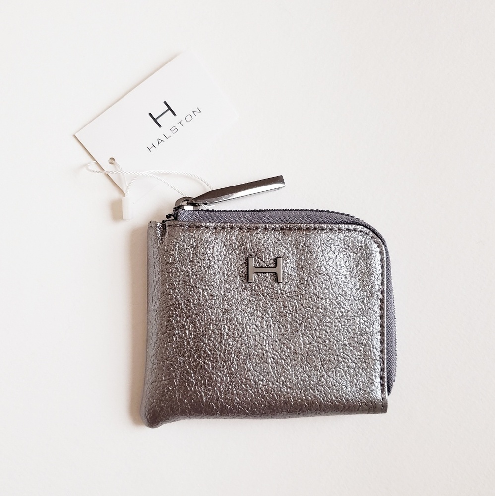 NEW Halston Heritage Silver Wallet